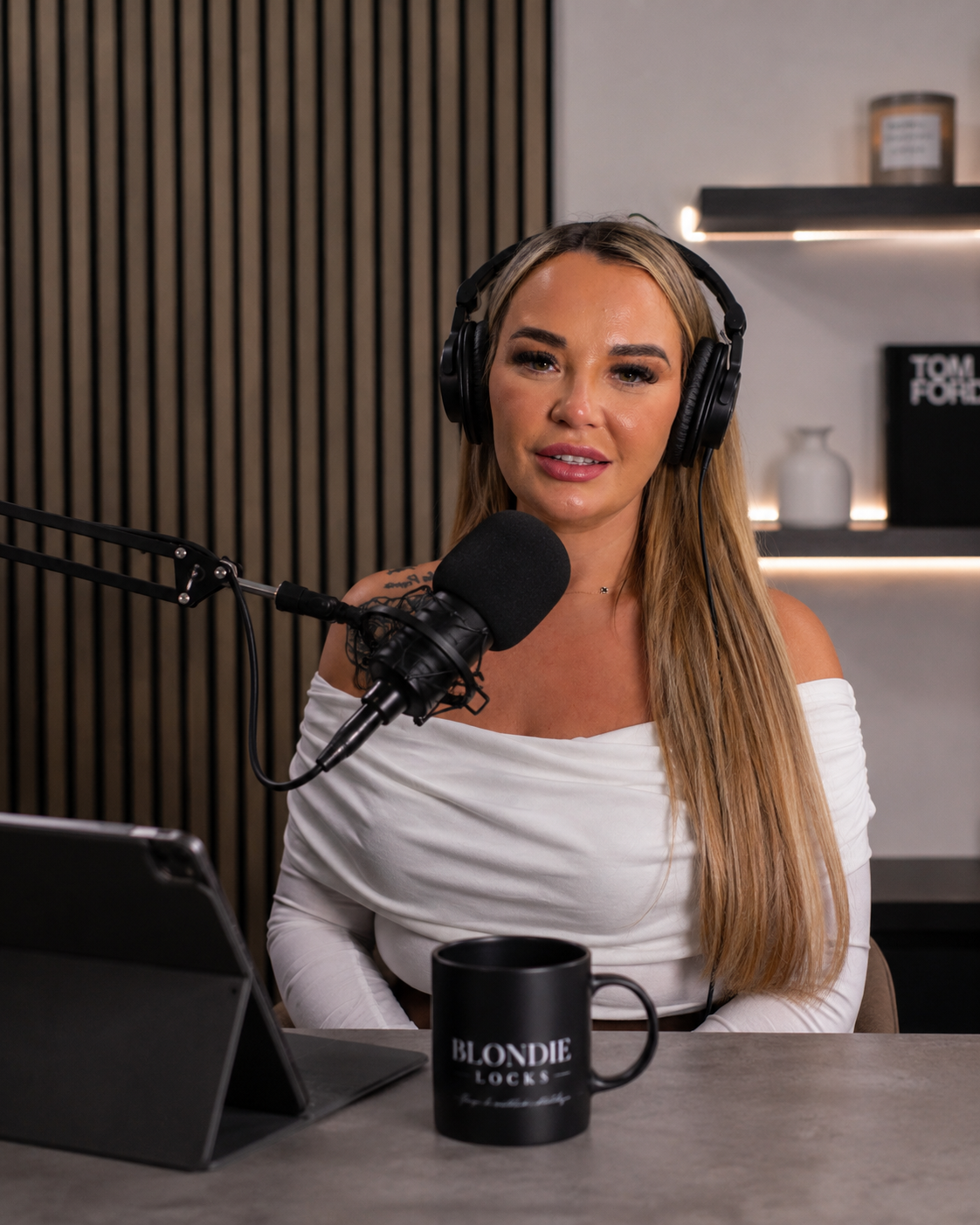 Nikki recording the Boss Mode audio training